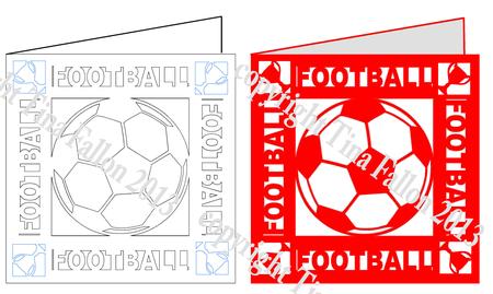 Football Card Template No 2 - Cut File