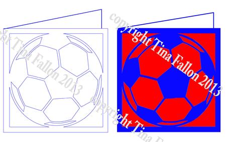 Football Card Template No 1 - Cut File