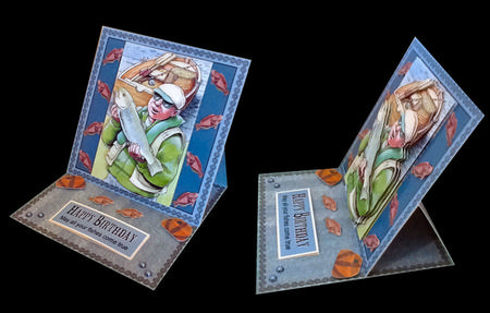 Fishing Easel Card Format