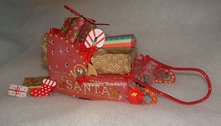 Santas Sleigh 3D Sil Print N Cut