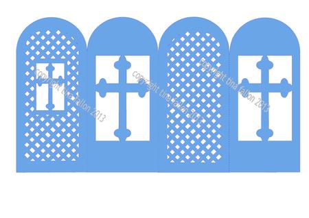 Lattice Cross Screen Card Weddings Sympathy Baptism Studi