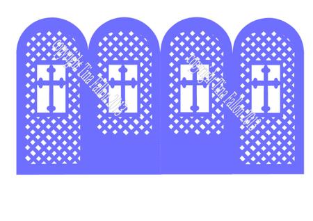 Cross Religious Screen Card Christenings Sympathy