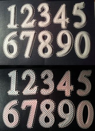 Set Of Scalloped And Lattice Numbers 0 - 9 Files