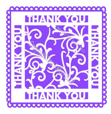 Occasion Decorative Topper Thank You File