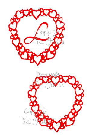Filigree Heart Toppers/frames