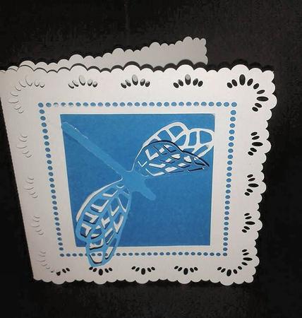 Dragonfly Square Card And Dragonfly 3D Topper