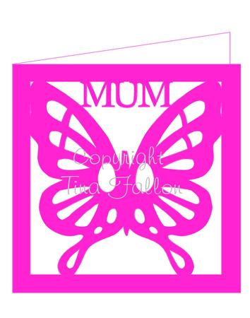 Butterfly Card For Mum File