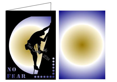Rock Climbing Climbing Climber Card And Background Sheet