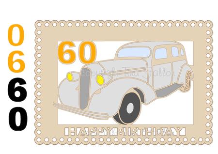 60th Birthday Classic Car Topper
