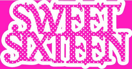 Sweet 16 Sixteen Card Template Cutting File