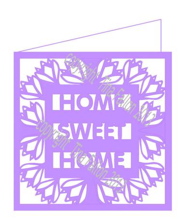 New Home Decorative Cut Out Card Cutting File