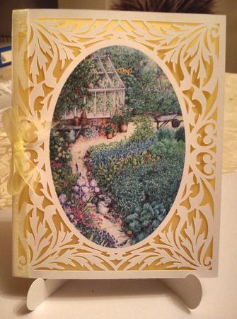 Beautiful Cut And Print Card Template Garden And Greenhouse