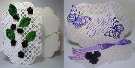 Lattice Easel Card Design With Choice Of 2 Toppers + 2 Boxes