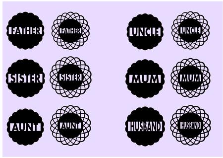 12 Relation Themed Toppers Set 2 Files