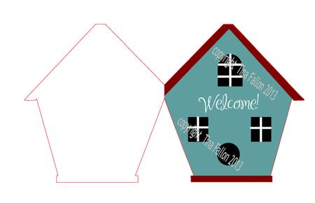 New Home Shaped Card Print N Cut