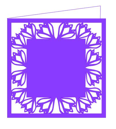 Crocus Floral Card Template