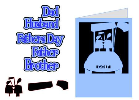 Golf Cart Trolley Card Template Plus Extras