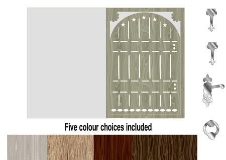5 Fairy Door Card Templates Set 1 Print N Cut
