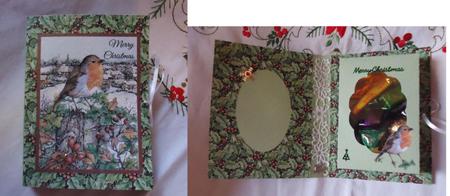 Christmas Robin Combi Card Box And Outer Presentation Box