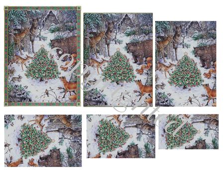 Forest Scene Pyramid Sheet Print N Cut