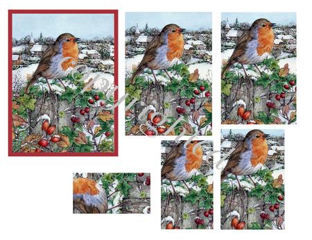 Christmas Robin Pyramids Print N Cut Cutting File