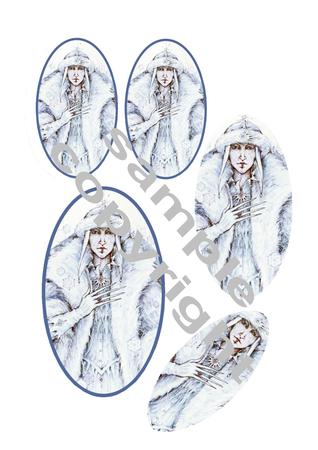 Christmas Snow Queen Topper And Pyramids File