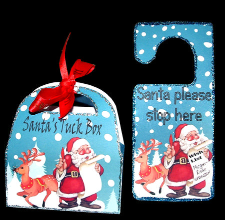 Santa Tuck Box For Christmas Eve With Doorhanger
