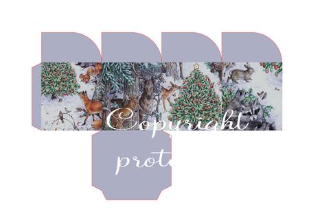 Woodland Friends Snow Scene Box File