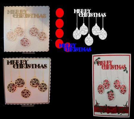 Hanging Baubles Christmas Cutz No4 File