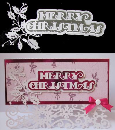 Christmas Cutz 1 Merry Christmas Holly File