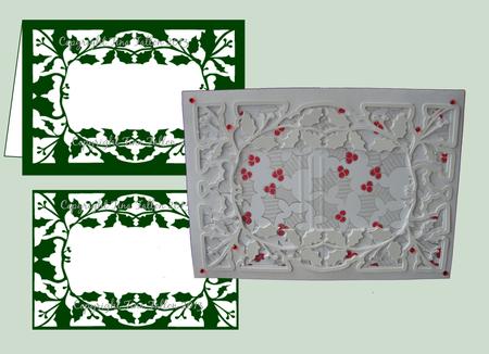 Card Template Holly No 4