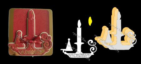 Christmas Cutz No 13 Candlestick Topper File