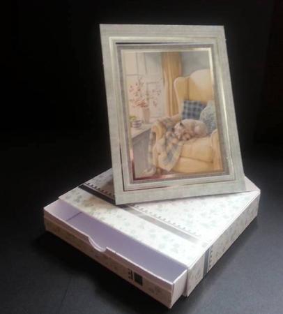 Twisted Easel Card With Under Drawer Box / Compartment