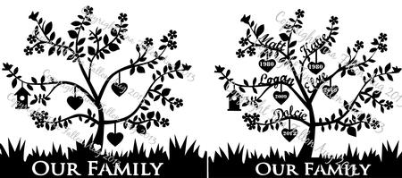 Create Your Own Personalised Family Tree 3 Members Fi