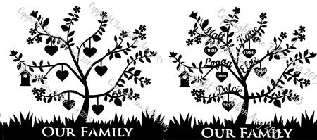 Create Your Own Personalised Family Tree 6 Members Fi