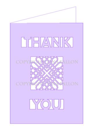 Entwined Hearts Collection Thank You Card A6