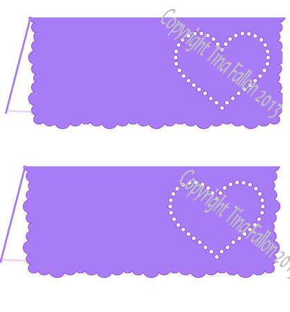 Wedding Hearts Set Place Names