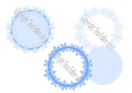 Frost Kissed Snowflakes Design No 2 Cutting File