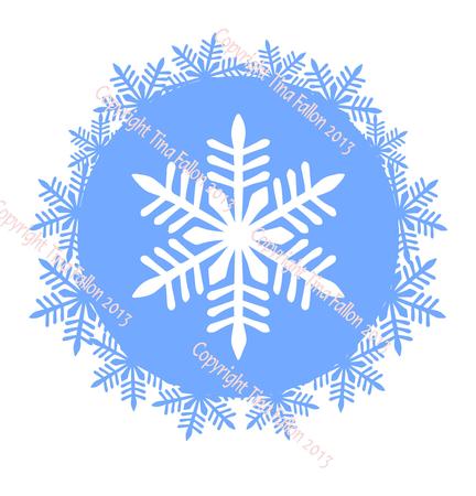 Frost Kissed Snowflakes Design No 4 Cutting File