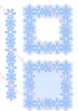 Frost Kissed Snowflakes Design No 7 Cutting File