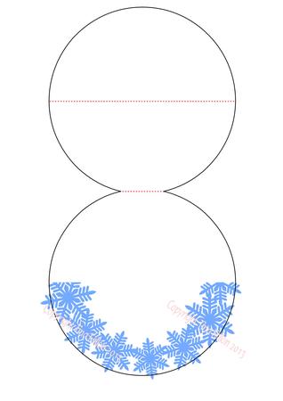 Frost Kissed Snowflakes Design Easel Card Cutting File