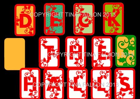 Christmas Deck The Hall Bunting
