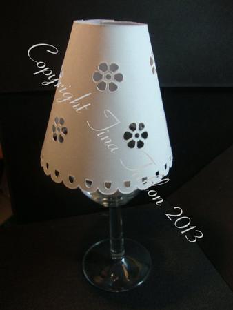 Wineglass Tealight Lamp Shades No 7 File