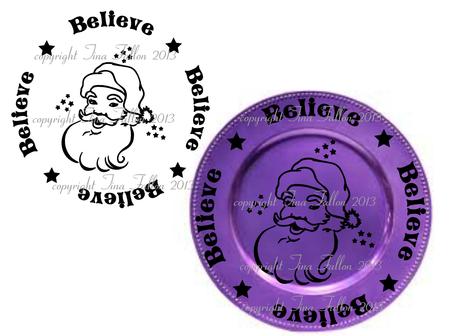 Believe Christmas Word Art Great For Vinyl Use