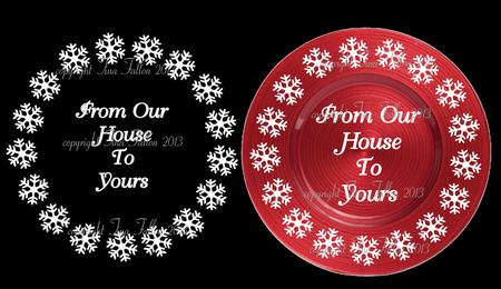 Our House To Yours Word Art For Christmas Vinyl Etc