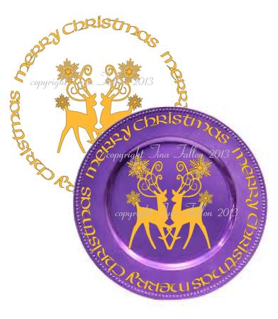 Reindeer Duo Christmas Word Art For Vinyl Etc
