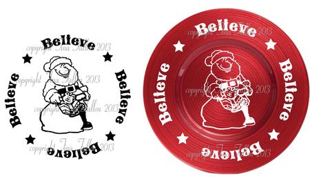 Santa Christmas Word Art For Vinyl And More