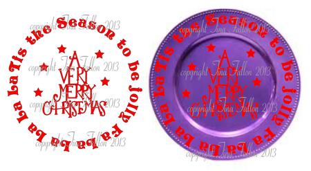 Tis The Season Christmas Word Art For Vinyl Etc Plates Mirr