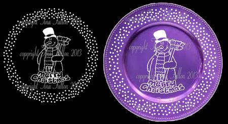 Snowman Word Art For Vinyl Platesmirrors Etc