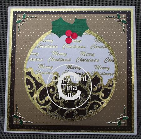 Filigree Christmas Pudding With Layers